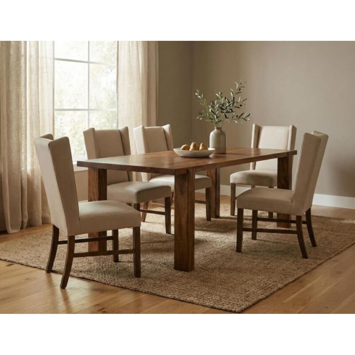 Silver Upholstered Chair (100% Leather) IFD6473CHU - Image 4