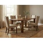 Silver Upholstered Chair (100% Leather) IFD6473CHU - Image 4