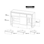 Evoke 3 Drawer & 3 Door, Console IFD1501CNS - Image 10