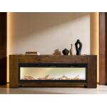 Natural Teca Console 94" Electric Fireplace compatible IFD1171CNF - Image 6