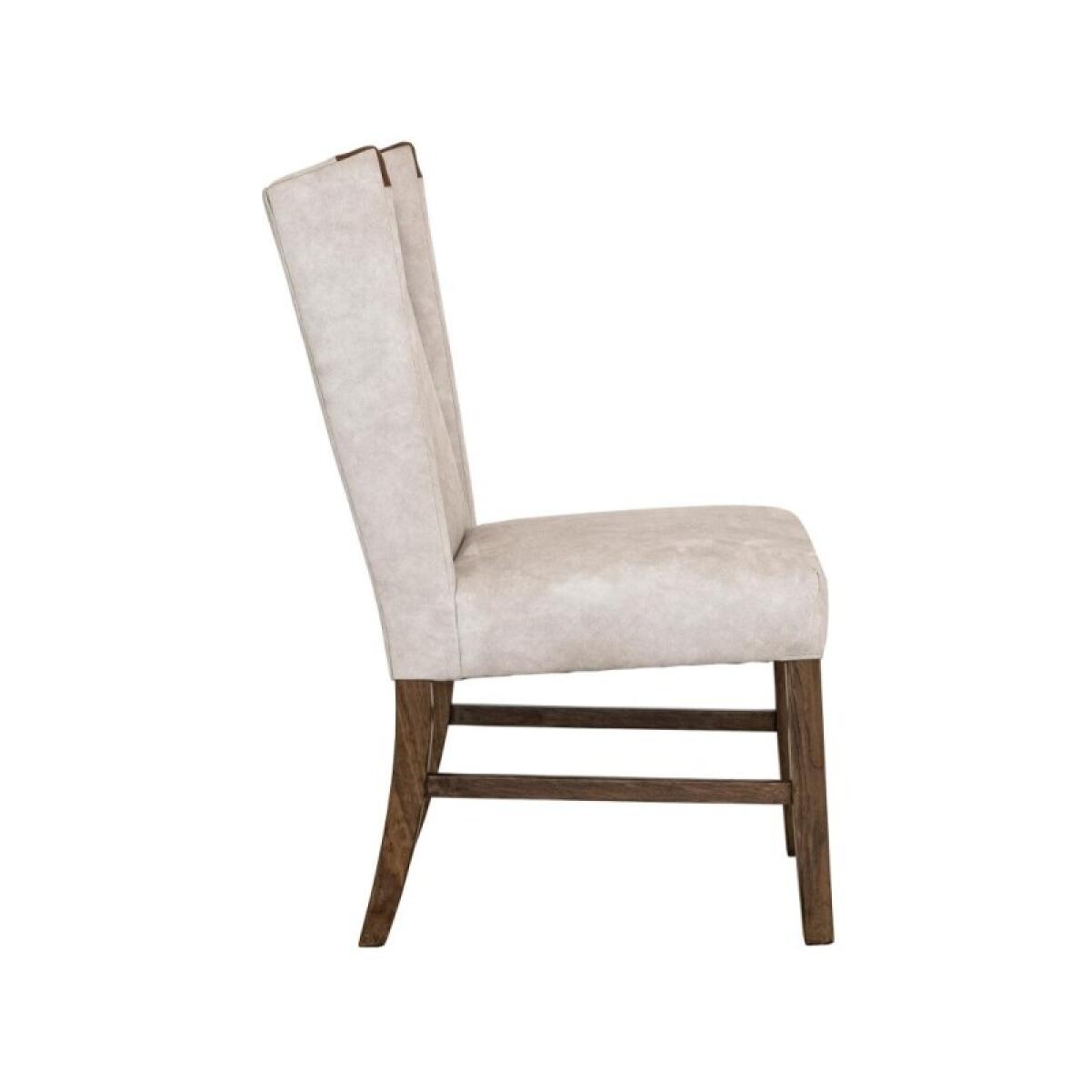Silver Poly Suede Upholstered Chair IFD6471CHU - Image 3