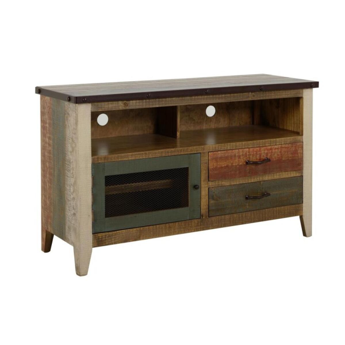 Antique 2 Drawer, 1 Door 52" TV Stand - Image 2