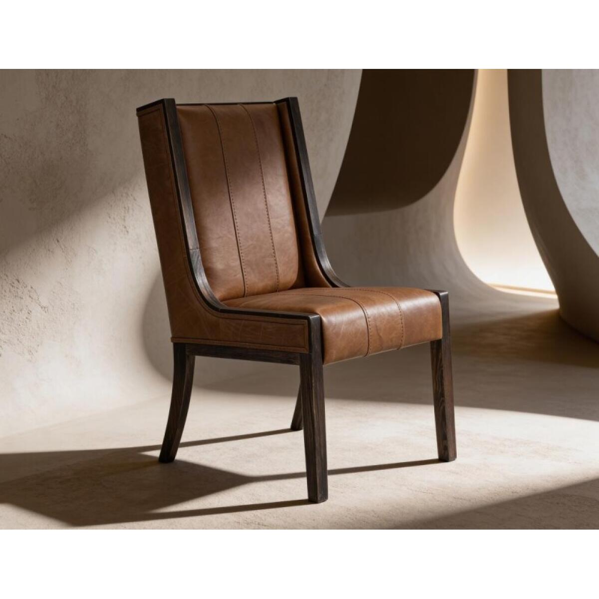 Balam Upholstered Chair (100% Leather) IFD4422CHU - Image 5
