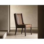 Walnut Upholstered Chair (100% Leather) IFD3422CHU - Image 4