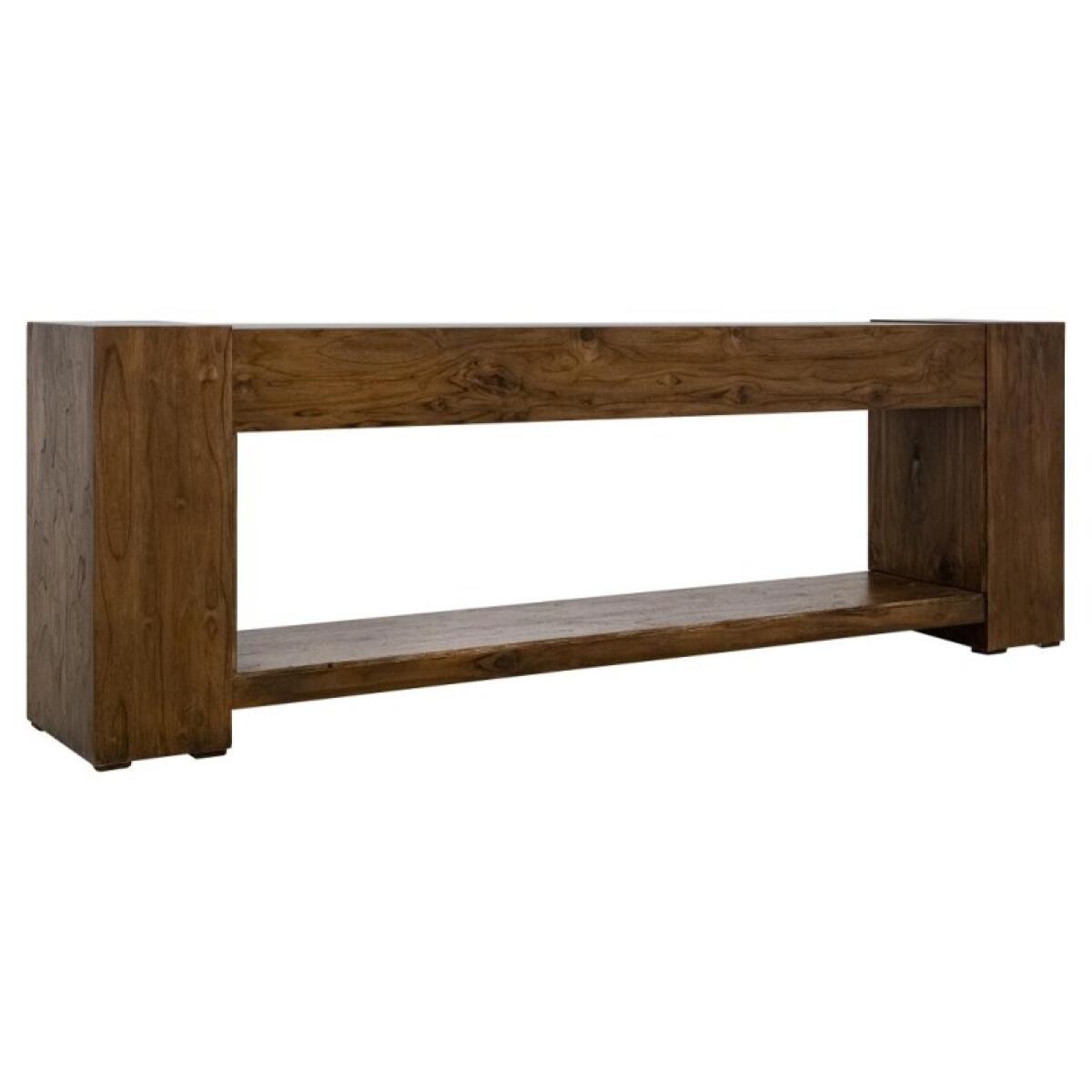 Natural Teca Console 94" Electric Fireplace compatible IFD1171CNF - Image 2