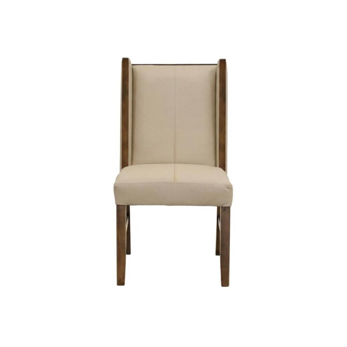 Silver Upholstered Chair (100% Leather) IFD6474CHU - Image 2