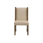 Silver Upholstered Chair (100% Leather) IFD6474CHU - Image 2