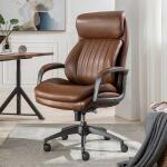 Nova Executive Leather Office Chair, Cognac - 52372-CBRN - Image 2