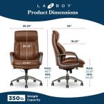Nova Executive Leather Office Chair, Cognac - 52372-CBRN - Image 16