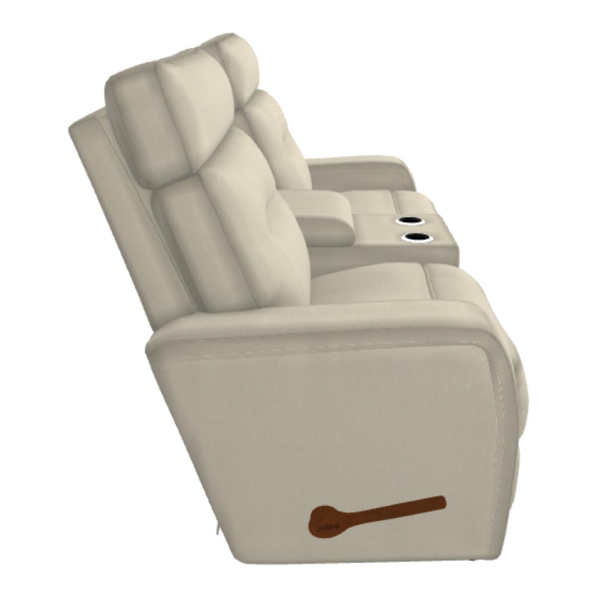 Baron Wall Reclining Loveseat w/ Console - 339807 - Image 4