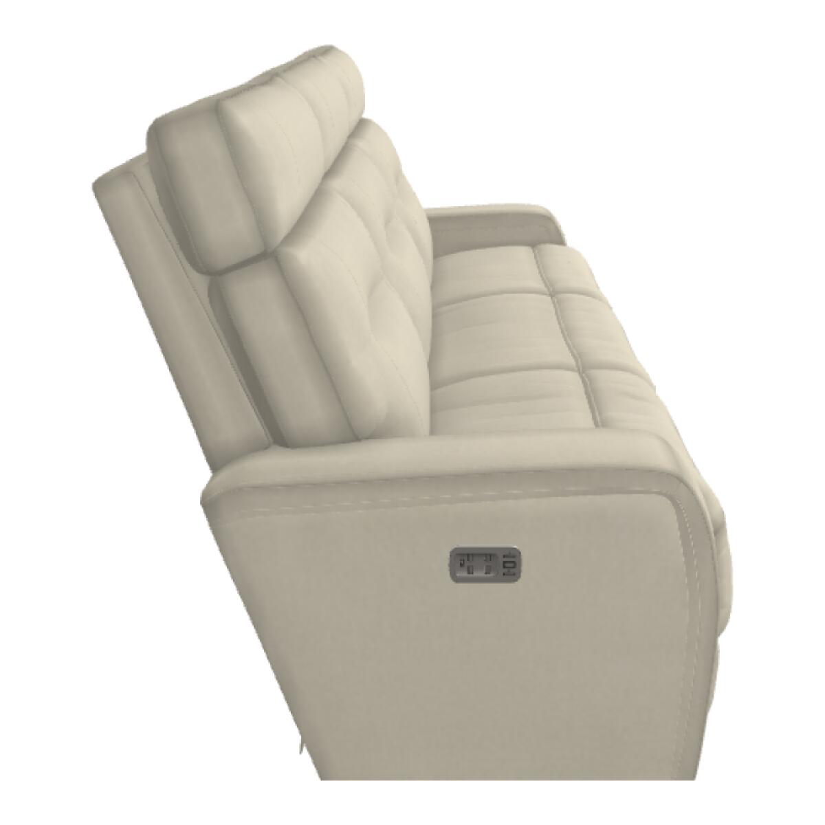 Baron Power Wall Reclining Sofa w/ Headrest, Lumbar & Storage Drawer - 36X807 - Image 4