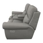 Dutton Power Reclining Loveseat w/ Headrest, Lumbar & Console - X49828 - Image 2