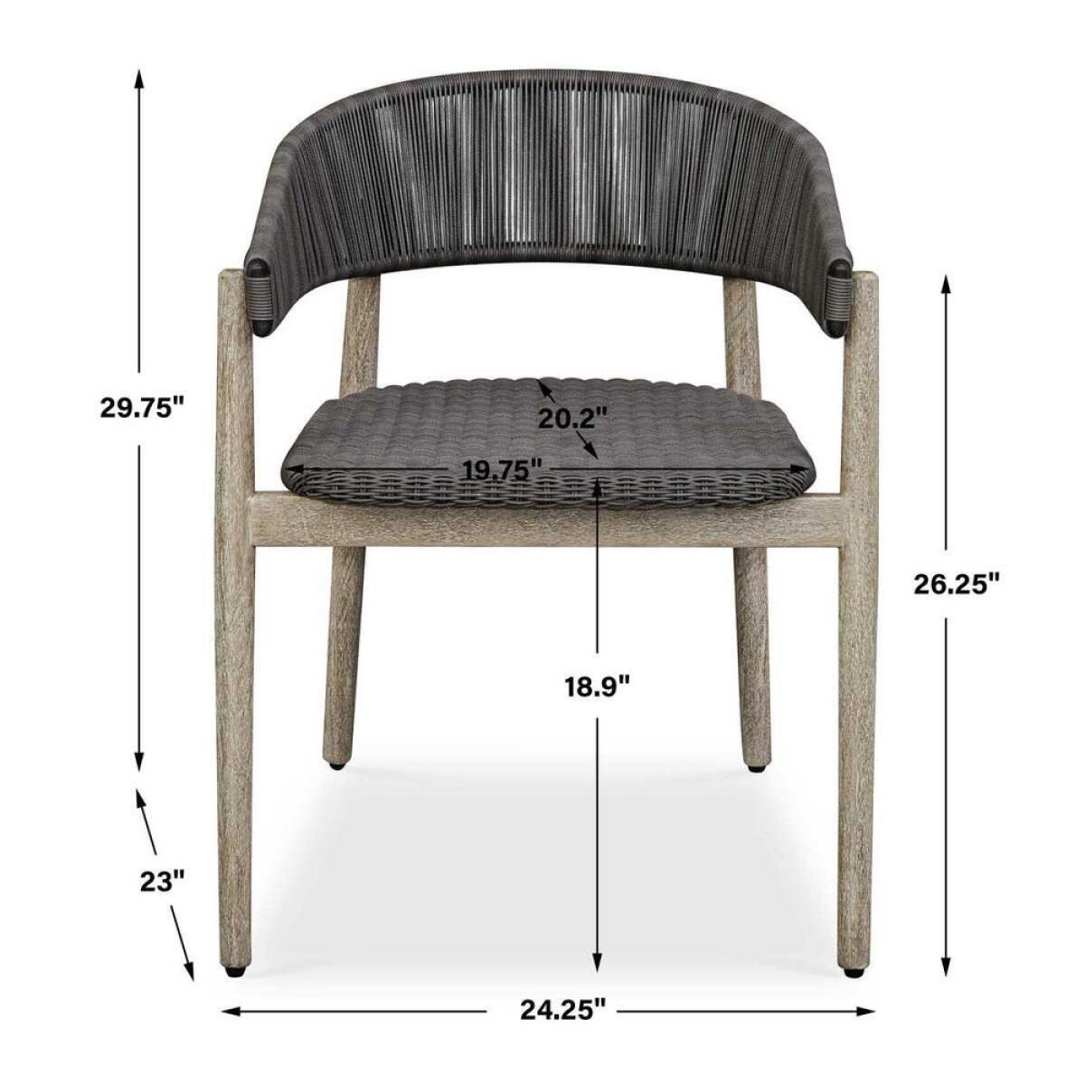 Dermott Outdoor Dining Chair, Java, 2 Per Box, Priced Each - Image 13