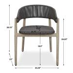 Dermott Outdoor Dining Chair, Java, 2 Per Box, Priced Each - Image 13