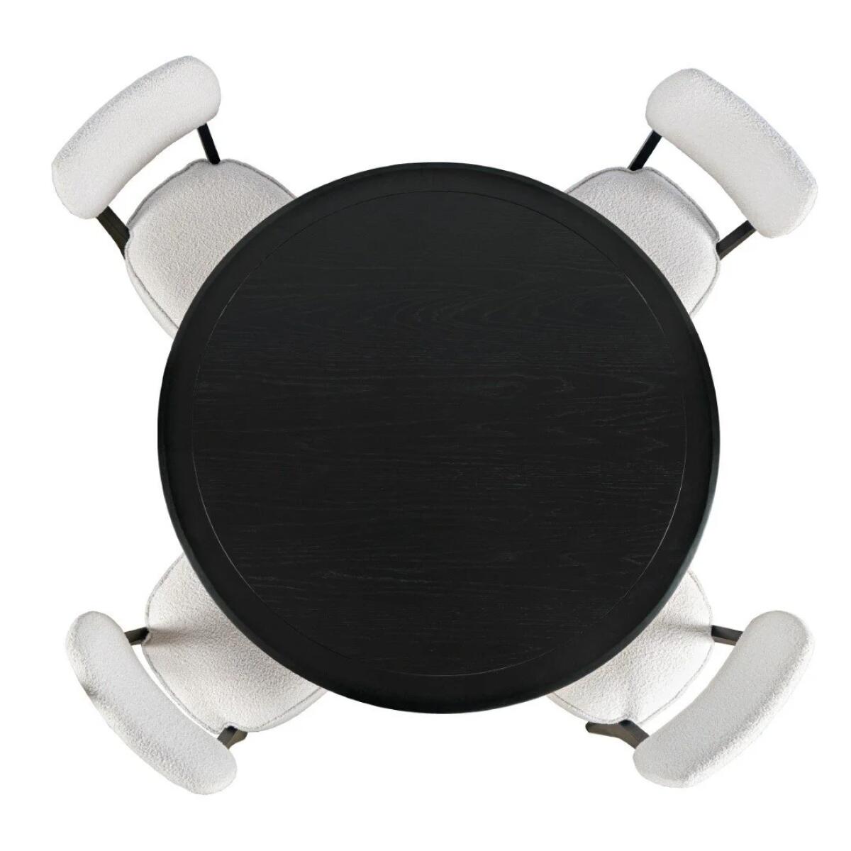 Nash 50" Round Dining Table Black - Image 2