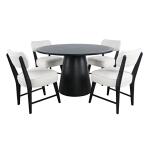 Nash 50" Round Dining Table Black - Image 5