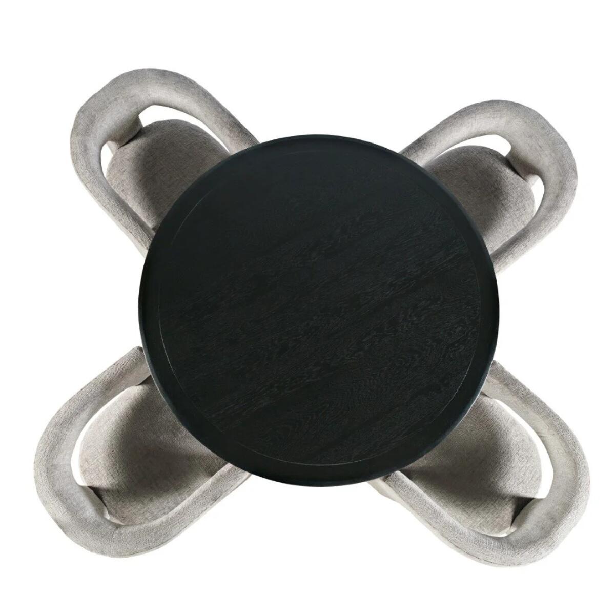Nash 50" Round Dining Table Black - Image 9