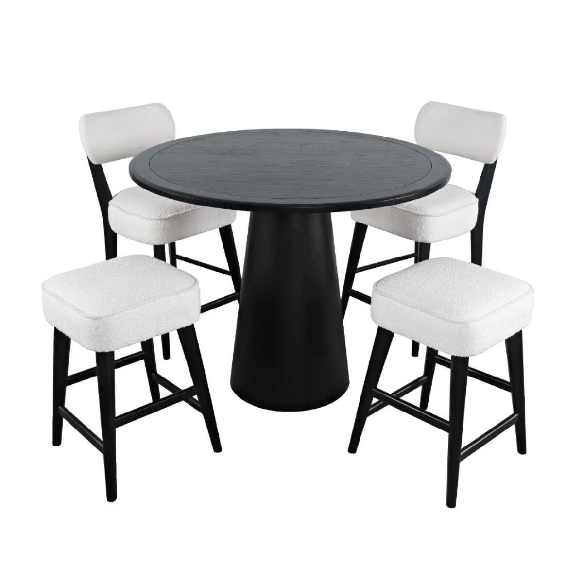 Nash 45" Counter Dining Black Table Kit - Image 5