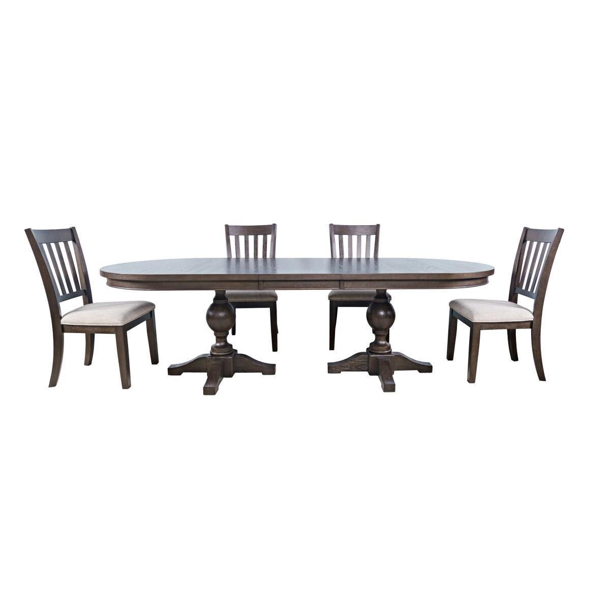 Brentwood 102" Double Pedestal Dining Table - Image 5