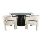 Nash 50" Round Dining Table Black - Image 4