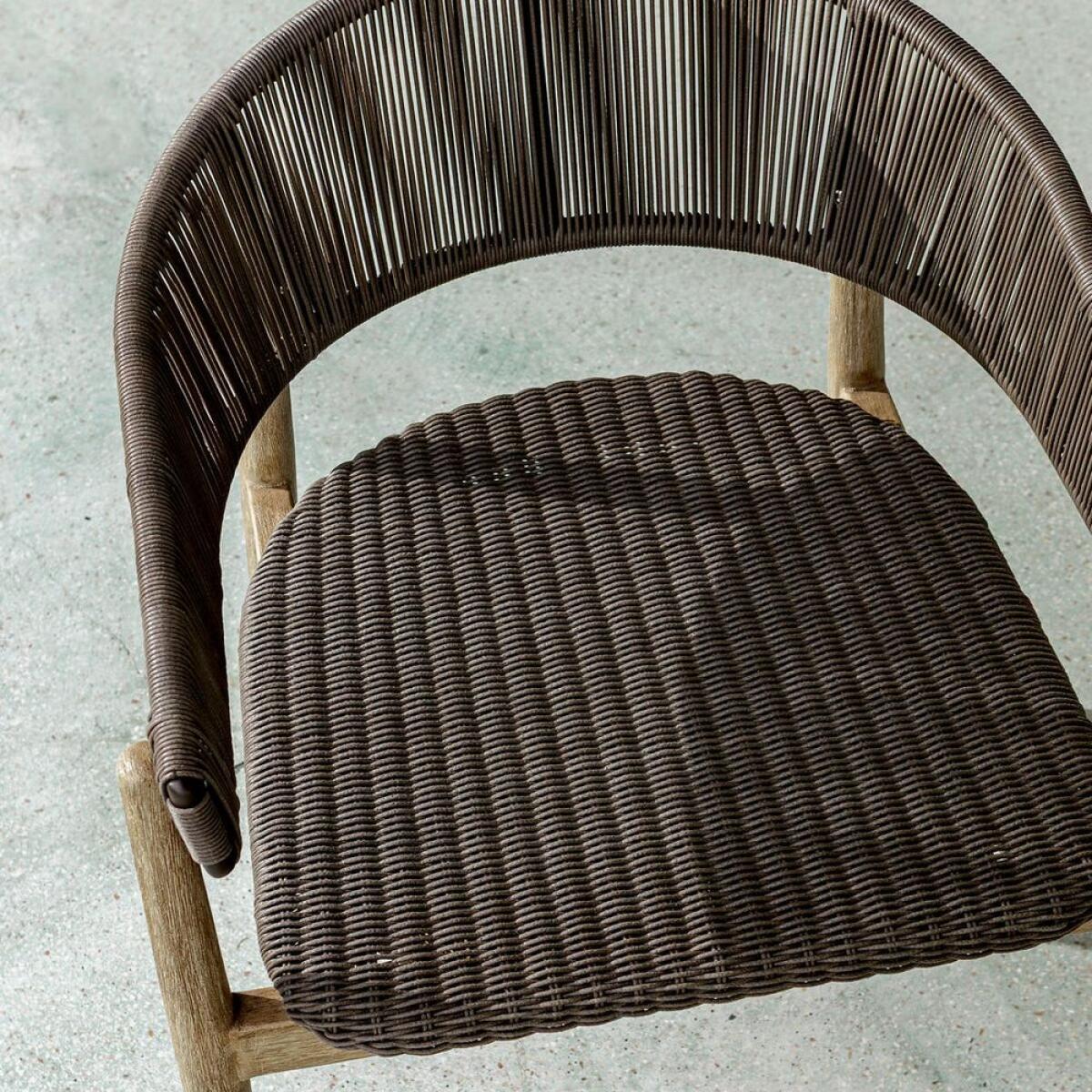 Dermott Outdoor Dining Chair, Java, 2 Per Box, Priced Each - Image 4