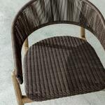 Dermott Outdoor Dining Chair, Java, 2 Per Box, Priced Each - Image 4