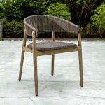 Dermott Outdoor Dining Chair, Java, 2 Per Box, Priced Each - Image 2