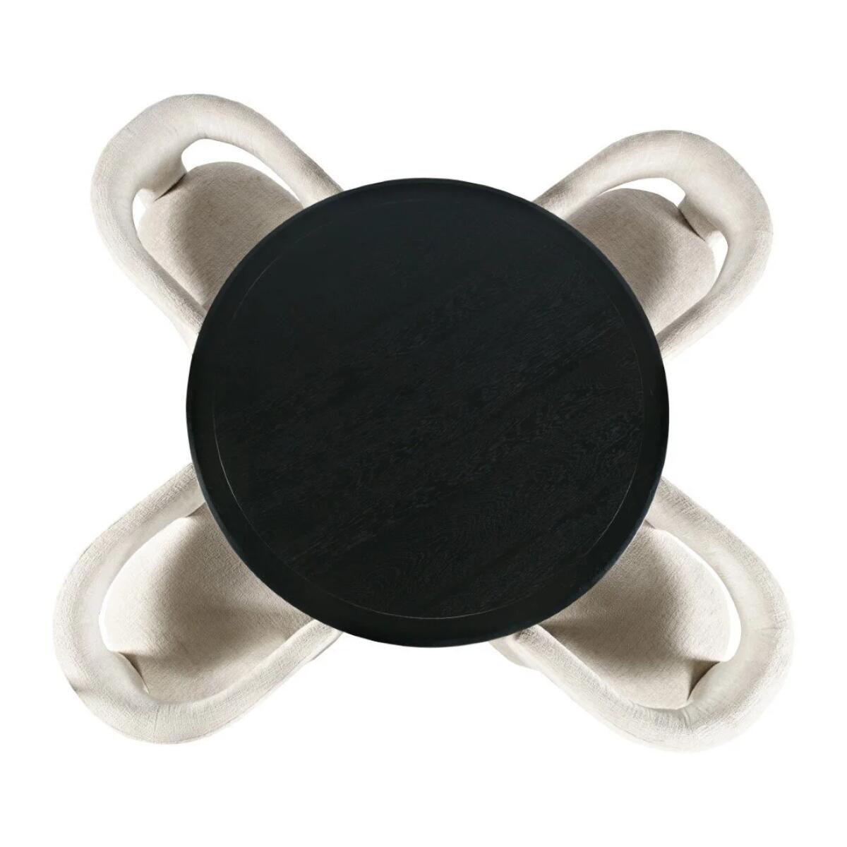 Nash 50" Round Dining Table Black - Image 8