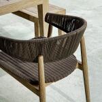 Dermott Outdoor Dining Chair, Java, 2 Per Box, Priced Each - Image 5