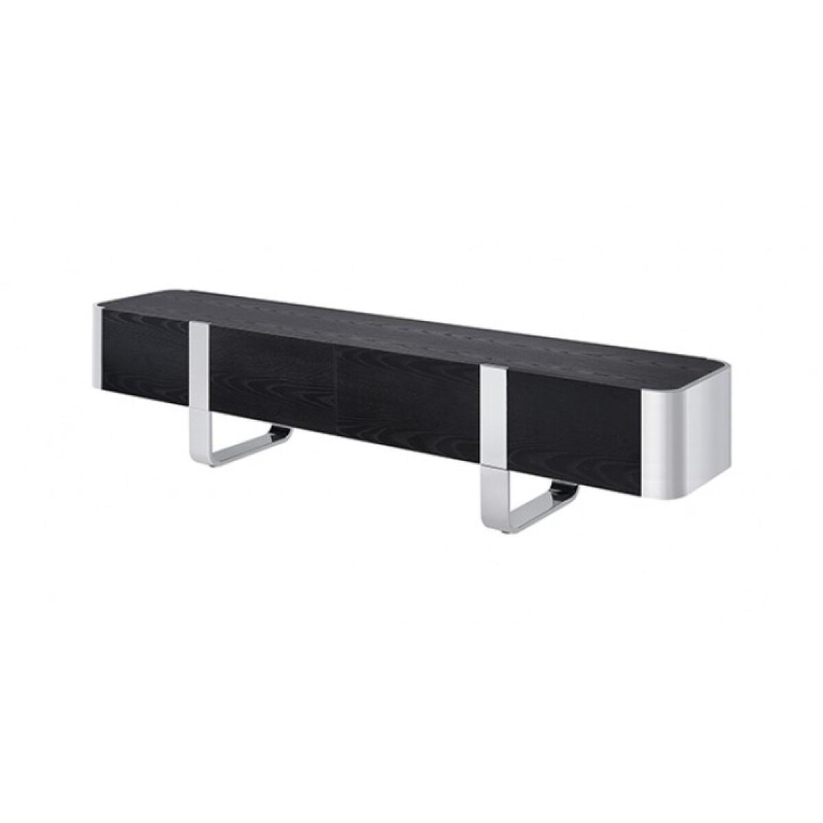 Leknes TV Stand Black w/ Silver Frame - Image 3