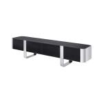 Leknes TV Stand Black w/ Silver Frame - Image 3