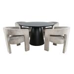 Nash 50" Round Dining Table Black - Image 7
