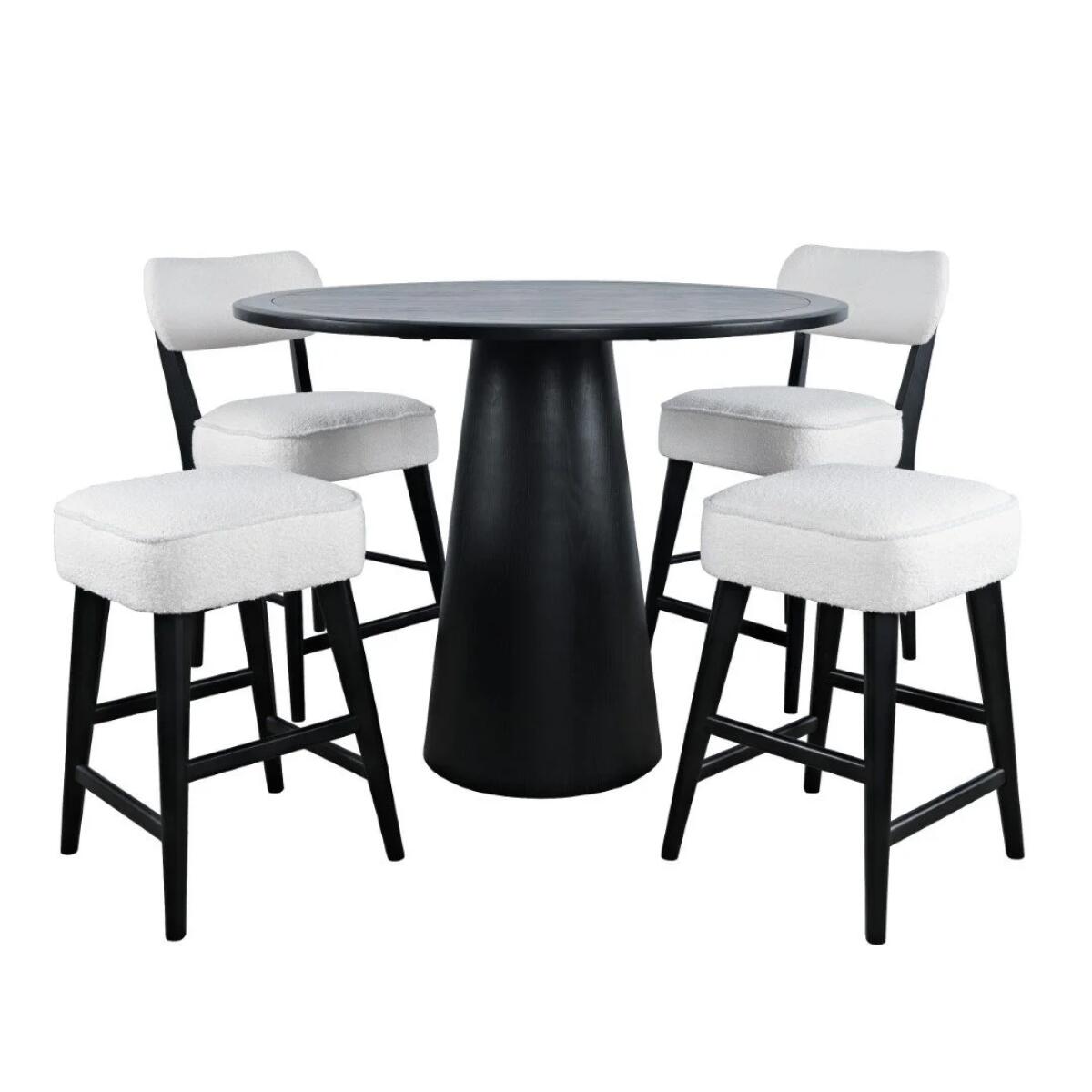 Nash 45" Counter Dining Black Table Kit - Image 4