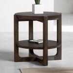 Vellara End Table w/ Wood Top